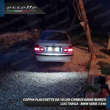 Placchette Led Luci Targa 18 Led Specifiche Bmw Serie 3 E46