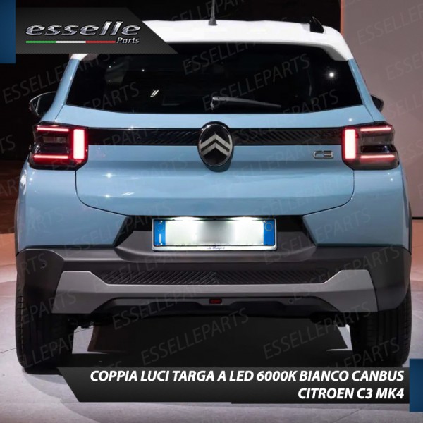 Luci targa 5 LED Canbus per Citroen C3 MK4