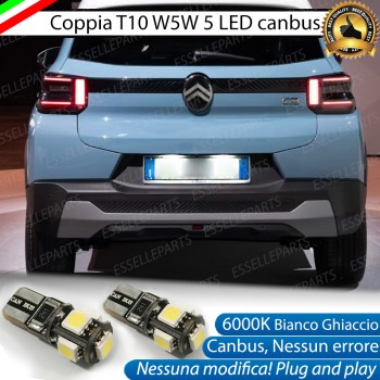 Luci targa 5 LED Canbus per Citroen C3 MK4
