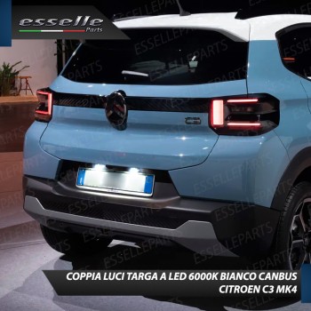 Luci targa 9 LED Canbus per Citroen C3 MK4
