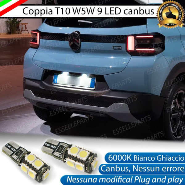 Luci targa 9 LED Canbus per Citroen C3 MK4