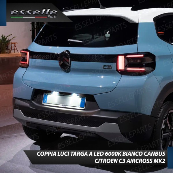 Luci targa 9 LED Canbus per Citroen C3 Aircross MK2