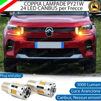 Coppia Frecce Anteriori PY21W 24 LED Canbus 3.0 per CITROEN C3 MK4