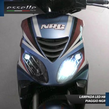 Kit Full LED Lampada H8 3000 Lumen Abbagliante per PIAGGIO NRG 50 2004-2017 Power DD