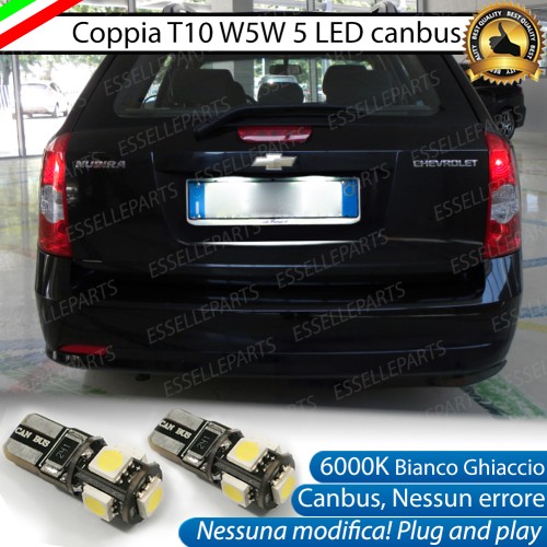 Luci targa 5 LED Canbus per CHEVROLET NUBIRA