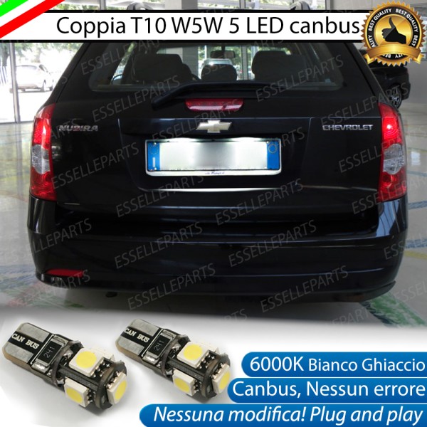 Luci targa 5 LED Canbus per CHEVROLET NUBIRA