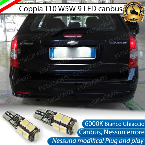 Luci targa 9 LED Canbus per CHEVROLET NUBIRA