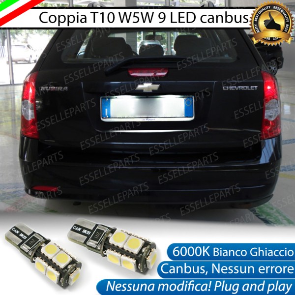 Luci targa 9 LED Canbus per CHEVROLET NUBIRA