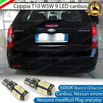 Luci targa 9 LED Canbus per CHEVROLET NUBIRA