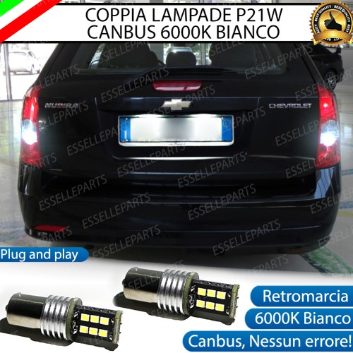 Coppia Luci Retromarcia P21W 15 LED per CHEVROLET NUBIRA