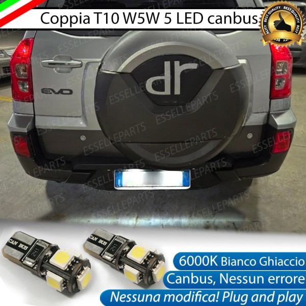 Luci targa 5 LED Canbus per DR EVO5
