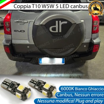 Luci targa 5 LED Canbus per DR EVO5