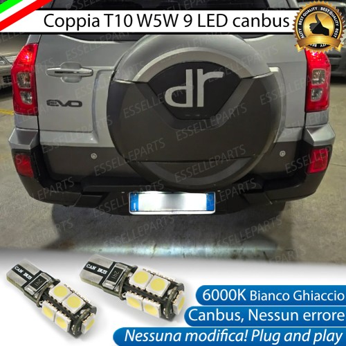 Luci targa 9 LED Canbus per DR EVO5