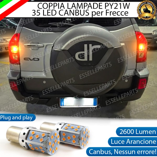 Coppia Frecce Posteriori PY21W 35 LED Canbus DR EVO5