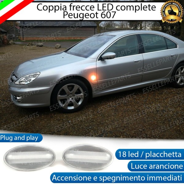 PLACCHETTE LATERALI A 18 LED PER FRECCE SPECIFICHE PER PEUGEOT 607