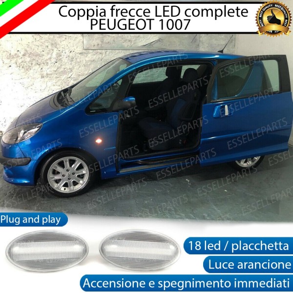 PLACCHETTE LATERALI A 18 LED PER FRECCE SPECIFICHE PER PEUGEOT 1007