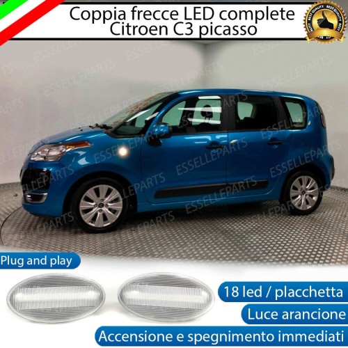 PLACCHETTE LATERALI A 18 LED PER FRECCE SPECIFICHE PER CITROEN C3 PICASSO