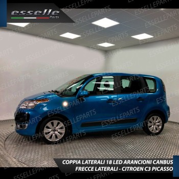 PLACCHETTE LATERALI A 18 LED PER FRECCE SPECIFICHE PER CITROEN C3 PICASSO