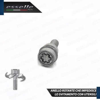 Bulloni Antifurto Ruote Toyota Bz4X Con Cerchi In Lega Di Serie