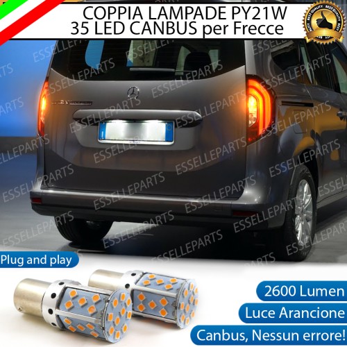 Coppia Frecce Posteriori PY21W 35 LED Canbus per MERCEDES CITAN W420