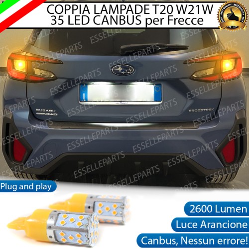 Coppia Frecce Posteriori T20 WY21W 35 LED Canbus per SUBARU CROSSTREK