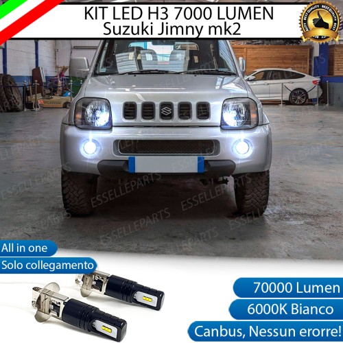 Kit Full LED H3 7000 Lumen Fendinebbia Suzuki Jimny II