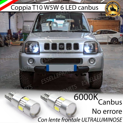Luci posizione T10 W5W 6 LED Canbus Suzuki Jimny II