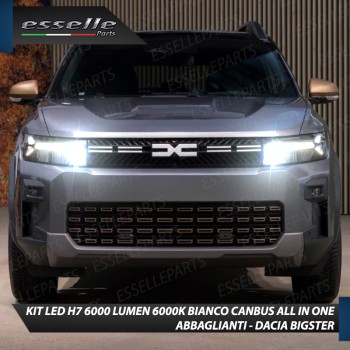 Kit Full LED H7 6000 LUMEN Abbaglianti DACIA BIGSTER