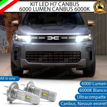 Kit Full LED H7 6000 LUMEN Abbaglianti DACIA BIGSTER