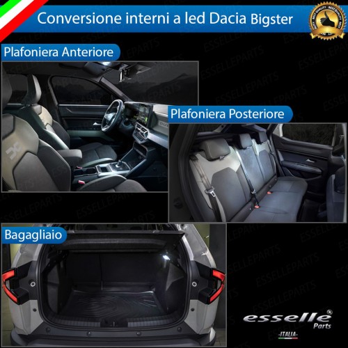 Kit LED interni Completo 6000K bianco Canbus Dacia Bigster
