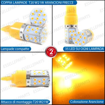 Coppia Frecce Anteriori T20 W21W 35 LED Canbus NISSAN X-TRAIL MK4