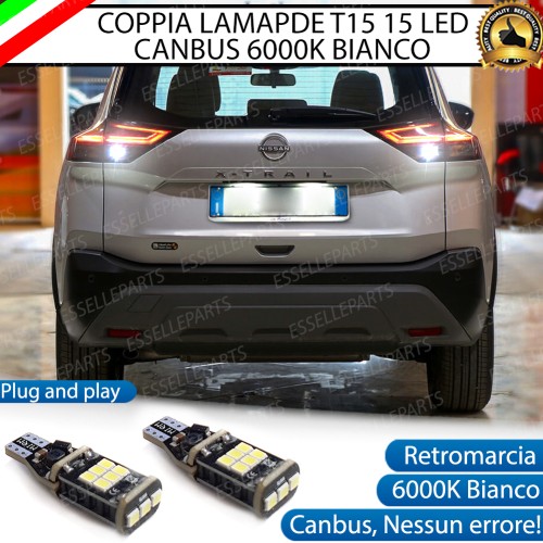 Luci Retromarcia 15 LED PER NISSAN X-TRAIL MK4 1200 LUMEN