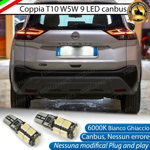 Luci Targa 9 LED per Nissan X-Trail MK4 Canbus 6000K Bianco
