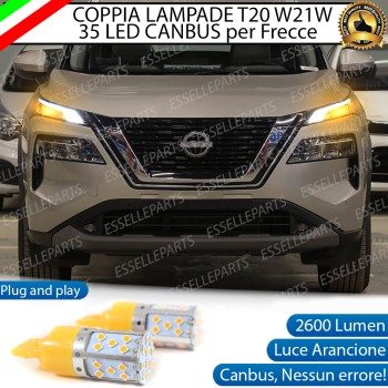 Coppia Frecce Anteriori T20 W21W 35 LED Canbus NISSAN X-TRAIL MK4