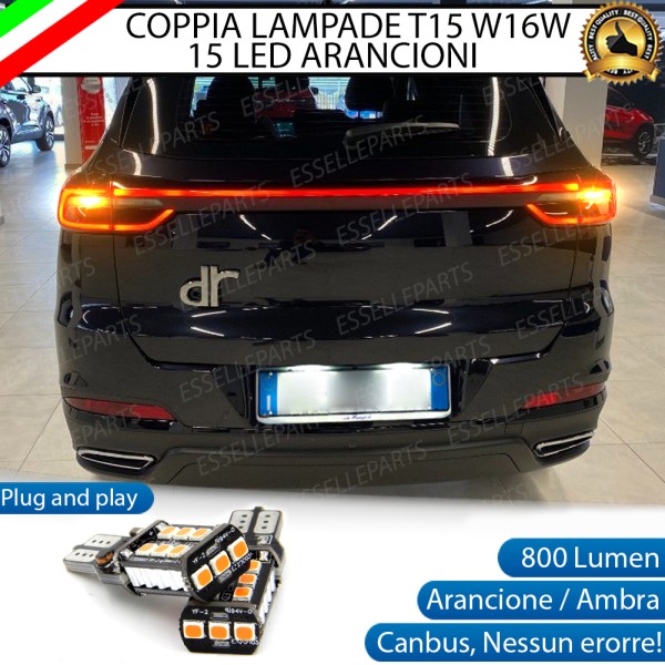 Coppia Frecce Posteriori T15 W16W 15 LED Canbus PER DR 7.0