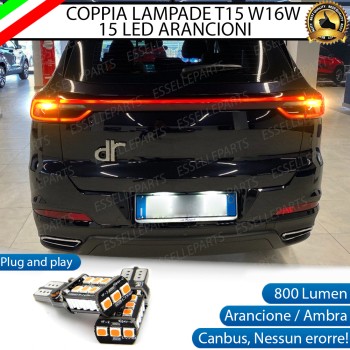 Coppia Frecce Posteriori T15 W16W 15 LED Canbus PER DR 7.0