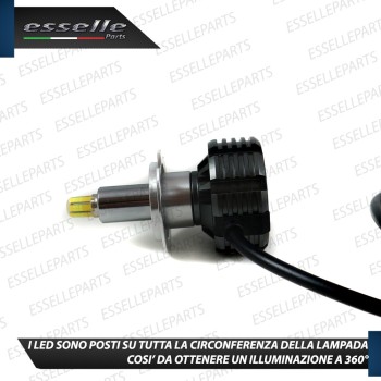 Kit FULL LED 360° H7 9600 LUMEN Canbus 6000K Bianco Ghiaccio
