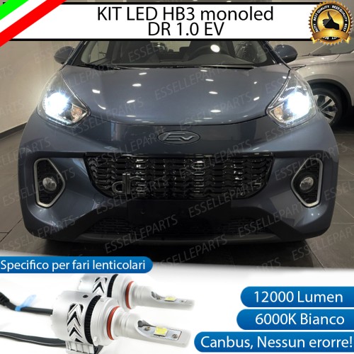 Kit Mono LED HB3 12000 Lumen 6000K bianco DR 1.0