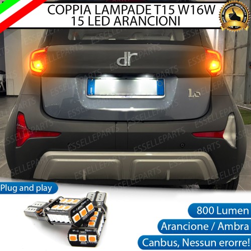 Coppia Frecce Posteriori T15 W16W 15 LED Canbus PER DR 1.0