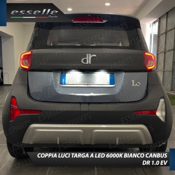Luci Targa 9 LED per Dr Automobiles DR 1.0 EV Canbus Bianco