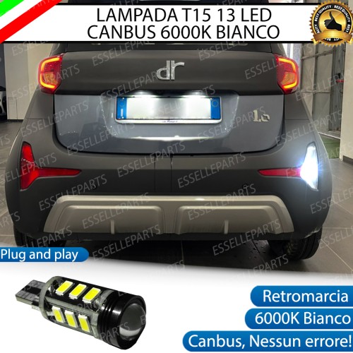 Lampada Retromarcia T15 13 LED Canbus 6000K per DR 1.0