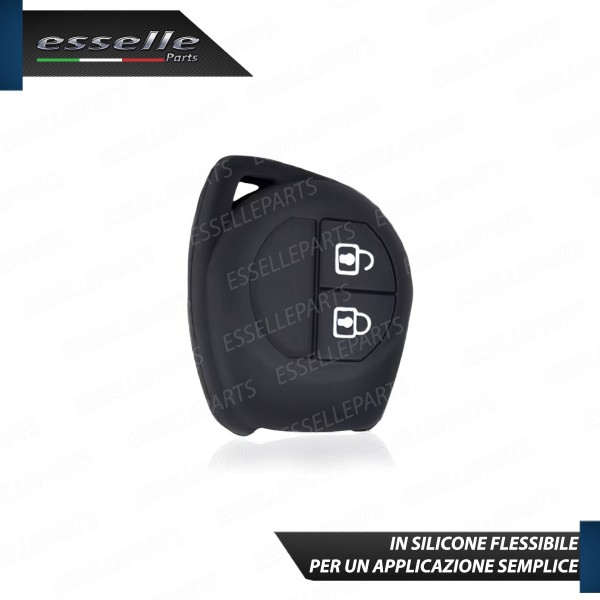 Portachiave Cover In Silicone Flessibile Nero Opaco Per Opel Agila B