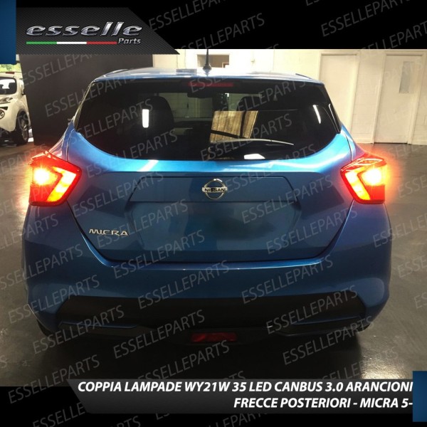 Lampade LED Frecce Posteriori Per Nissan Micra MK5 Arancioni