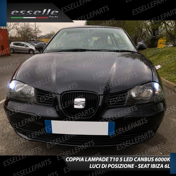 Conversione Fari Full LED 6000K bianco SEAT IBIZA 6L con Fari a parabola singola