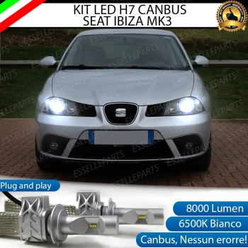 Kit Full LED H7 8000 LUMEN 6000K Anabbaglianti SEAT IBIZA 6L fari a parabola doppia Kit Full LED H7 8000 LUMEN 6000K Anabbaglianti SEAT IBIZA 6L fari a parabola doppia