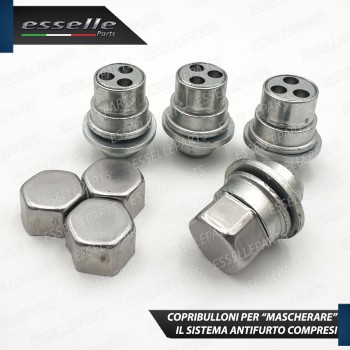 Kit 4 Bulloni In Acciaio Antifurto Cerchi In Ferro Per Opel Mokka X