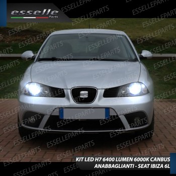 Conversione Fari Full LED 6000K bianco SEAT IBIZA 6L con fari a parabola doppia Conversione Fari Full LED 6000K bianco SEAT IBIZA 6L con fari a parabola doppia