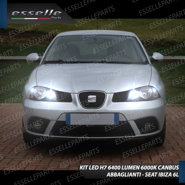 Conversione Fari Full LED 6000K bianco SEAT IBIZA 6L con fari a parabola doppia