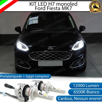 Kit Mono led coppia H7 Anabbaglianti FORD FIESTA MK7 con Fari Lenticolari