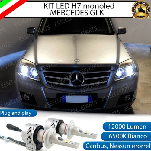 Kit Full LED H7 Monoled 12000 Lumen 6000K bianco MERCEDES GLK PRE-RESTYLING